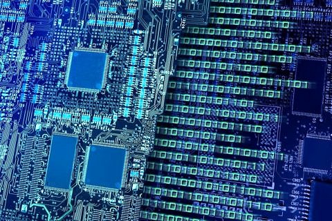 Computer circuit board with multiple processors making fast binary data output and number breaking